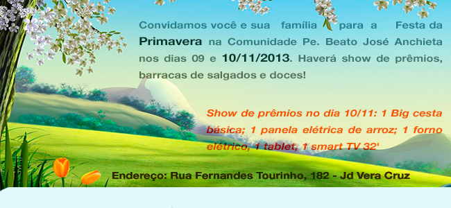 Festa de Primavera Comunidade Pe. Moreira